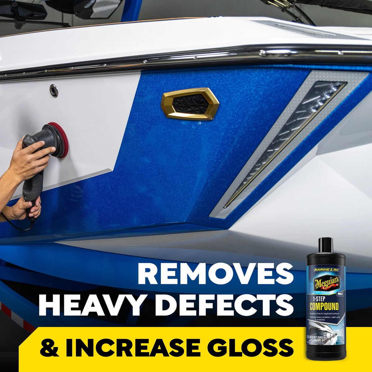 Meguiar's Marine & RV 1-Step Compound M67 - 32 oz